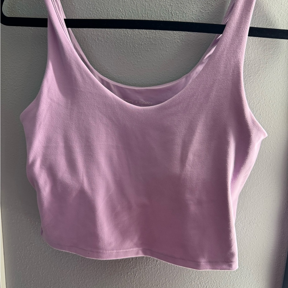 Purple Crop Top with padding built in